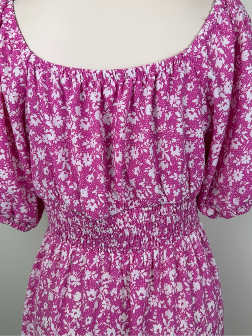 LC Lauren Conrad Pink and White Floral Mini Dress - Picture 6 of 13